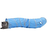 PAWZ Road S Shape Larger Cat Tunnel Juguete Plegable para Gato con 2 Maneras y 2 Cuevas para pequeños medianos y Grandes…